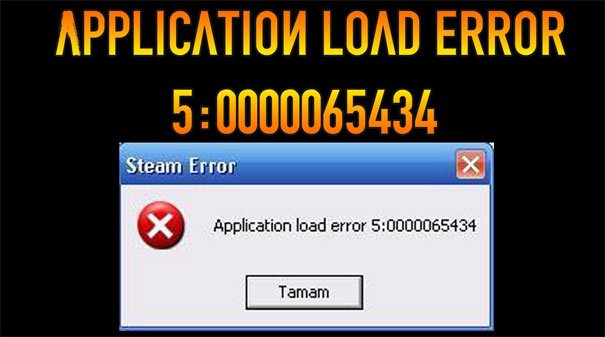 Ошибка application error (application load error 5:0000065434): как исправить проблему в steam?