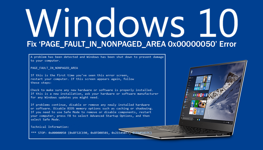 Fix: page_fault_in_nonpaged_area error bsod in windows 10