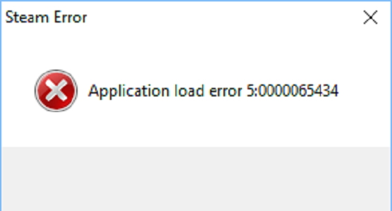 Что делать при ошибке application load error 5:0000065434