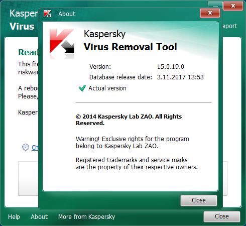 Kaspersky virus removal tool - что это за программа, как скачать