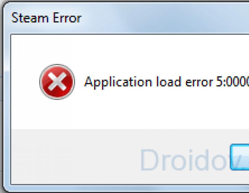 Application load error 5 0000065434 что делать? - полезная информация для всех