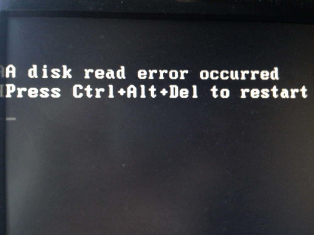 Ошибка "a disk read error occurred": что это и как исправить