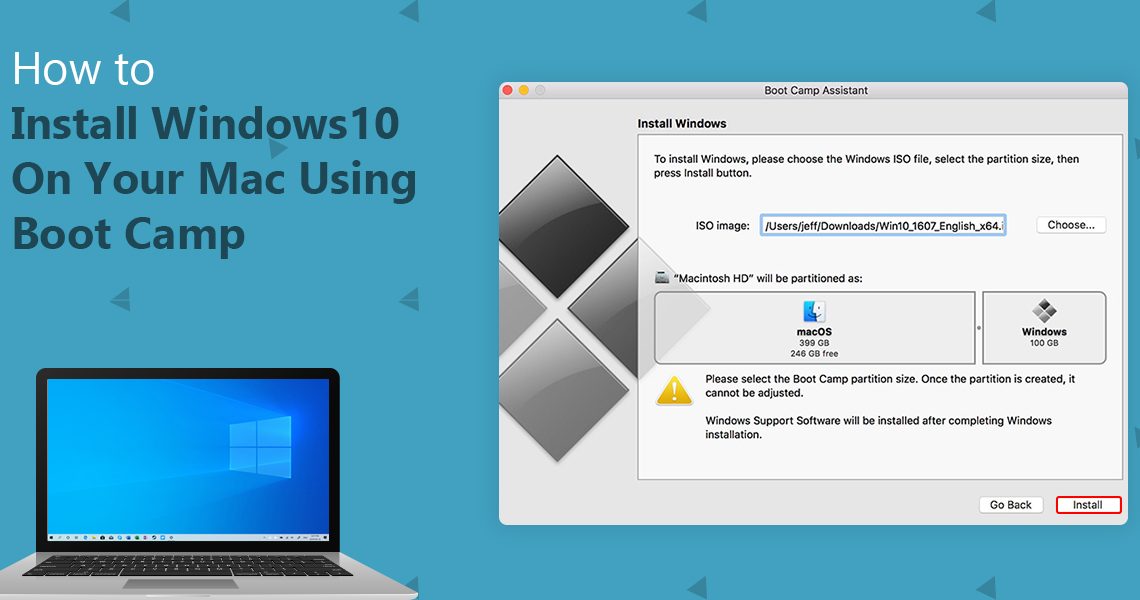 How to install windows 10/8/7 on mac without bootcamp assistant | uubyte