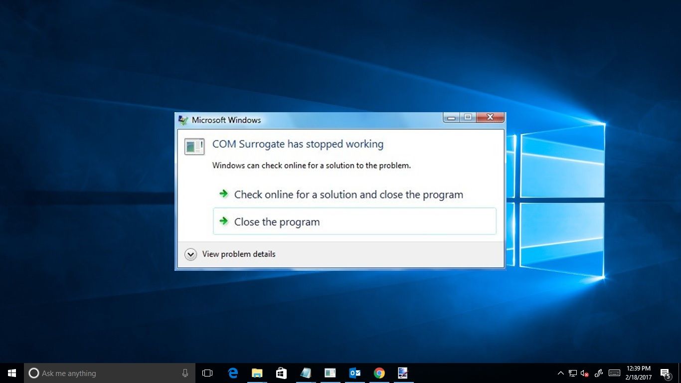 Com surrogate что это windows 10 грузит компьютер как убрать