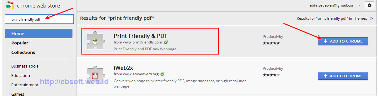 Print friendly для сохранения веб-страниц в pdf