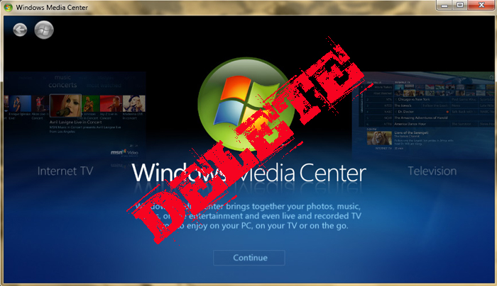 Отключение и удаления Windows media center может потребоваться тогда, когда операционная система не справляется с поставленными задачамиКак отключить Windows media center