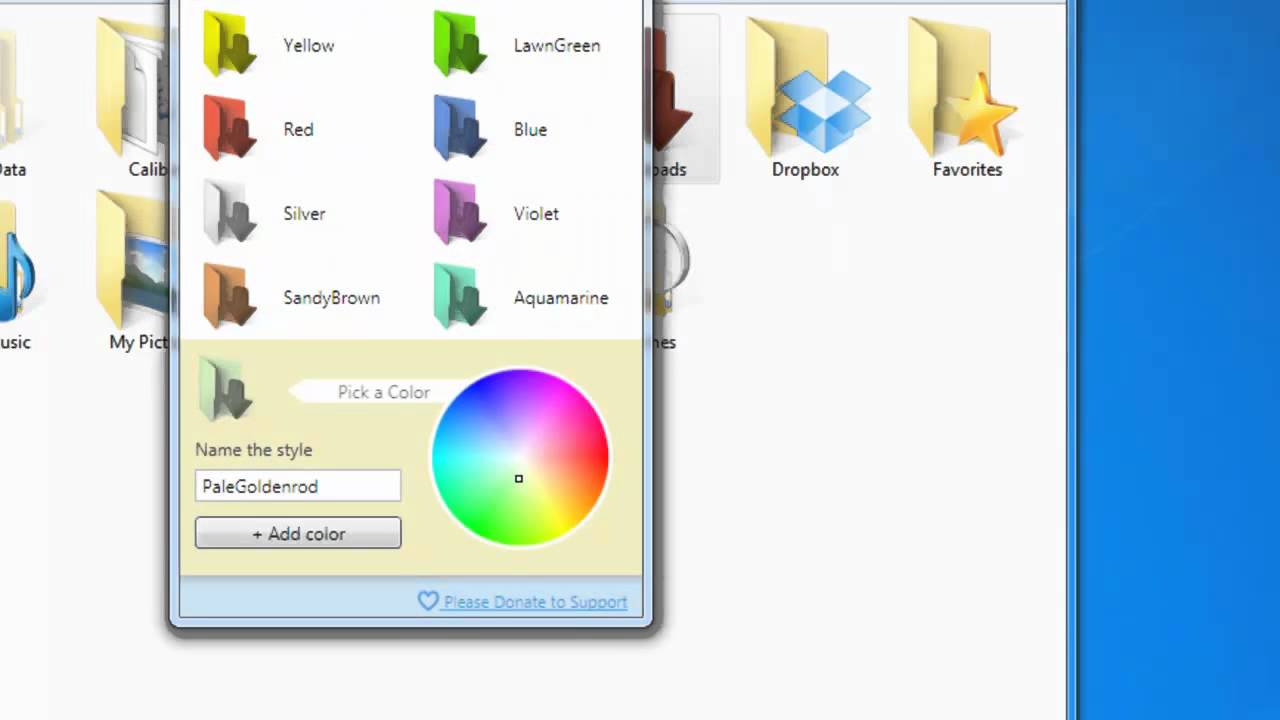 Как изменить цвет папок в windows 10
