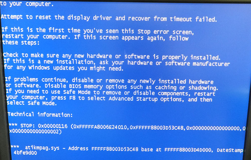 Файл nvlddmkm sys может вызвать синий экран в Windows 7 и 10 если он перестал отвечать Ошибка 0x00000116 является довольно распространенной и лечится легко