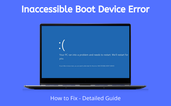 Ошибка windows 10 — inaccessible_boot_device