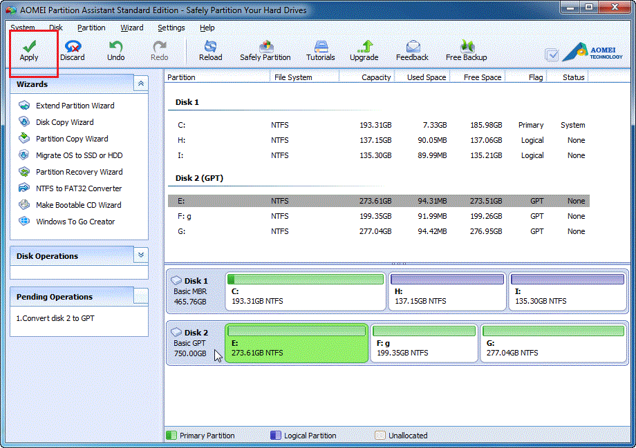 Как перенести windows на другой диск с использованием программы aomei partition assistant
