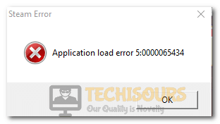 Ошибка application load error 5 0000065434 – что делать?