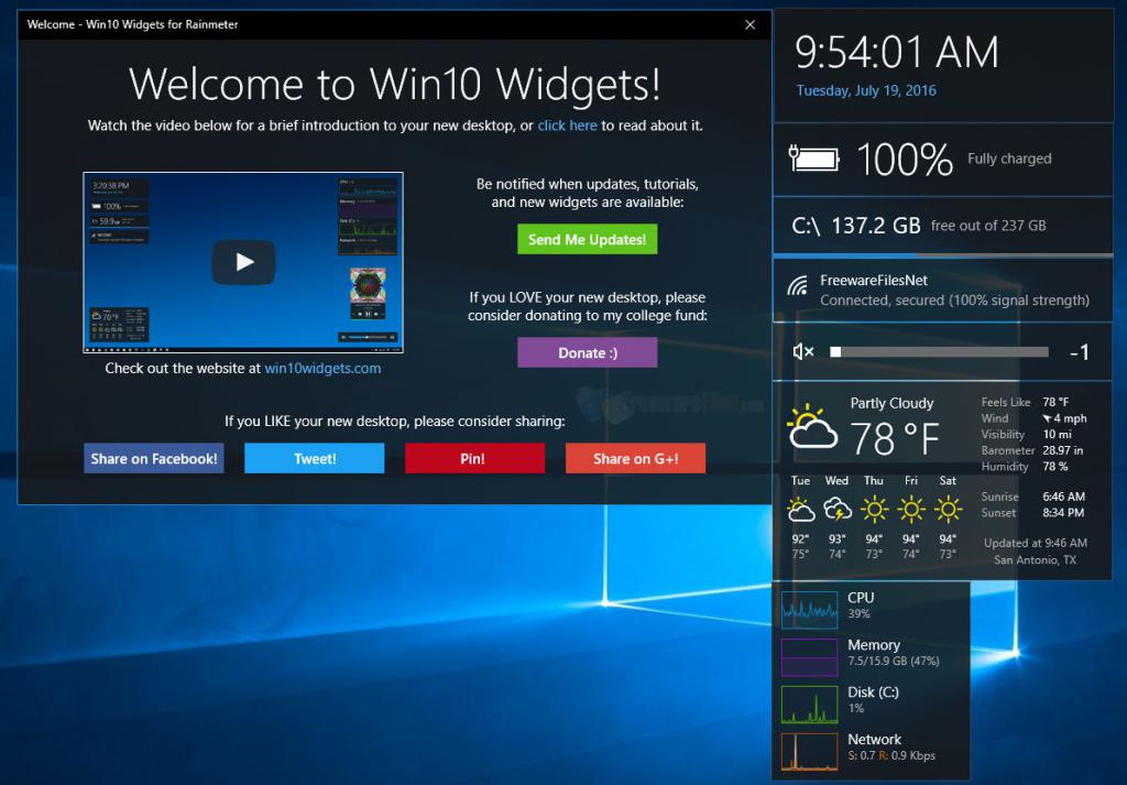 Лучшие виджеты (гаджеты) для windows 10: как установить и использовать