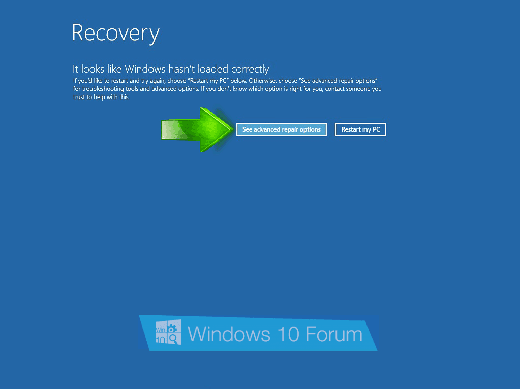 Среда восстановления windows (windows re)