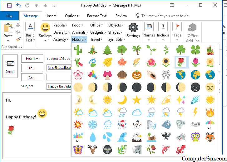 Как ввести emoji на компьютер с windows 7, 8.1 и 10