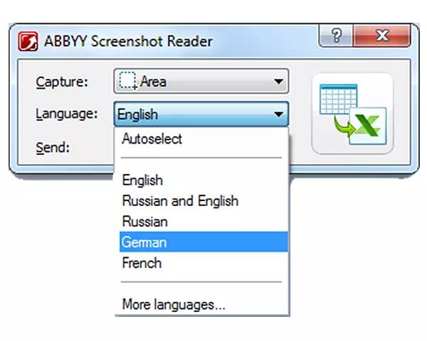 Abbyy screenshot reader