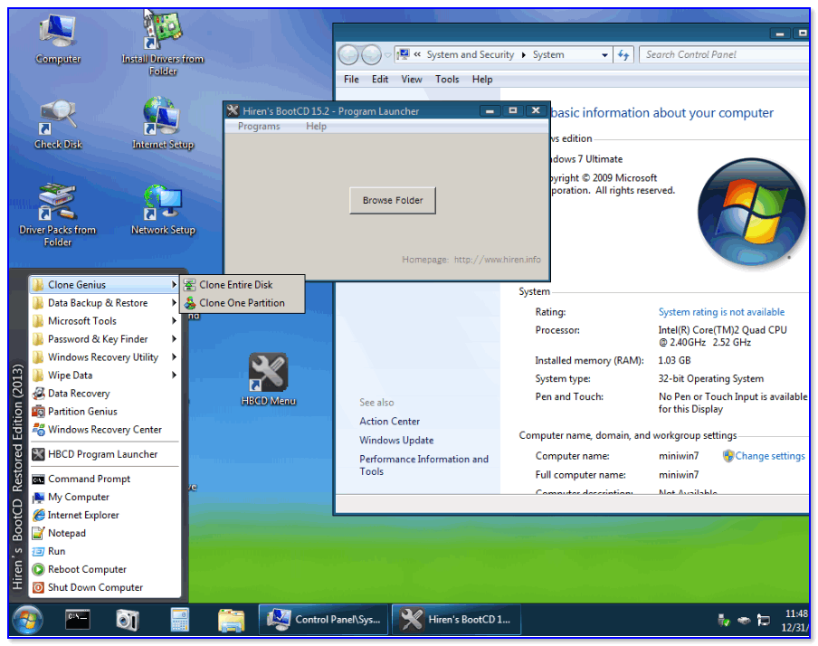 Windows 7 live cd/usb — создаем свою сборку на флешке или диске
