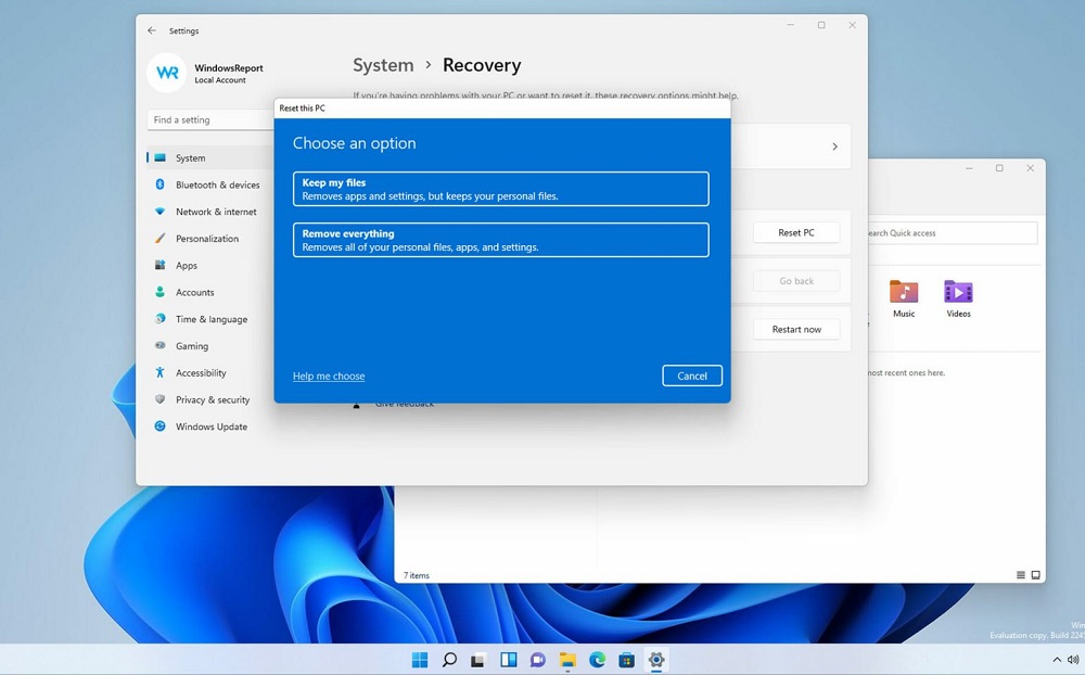 Как сбросить Windows 11 до заводских настроек, чтобы вернуть компьютер в исходное состояние с сохранением файлов пользователя или удалить все данные