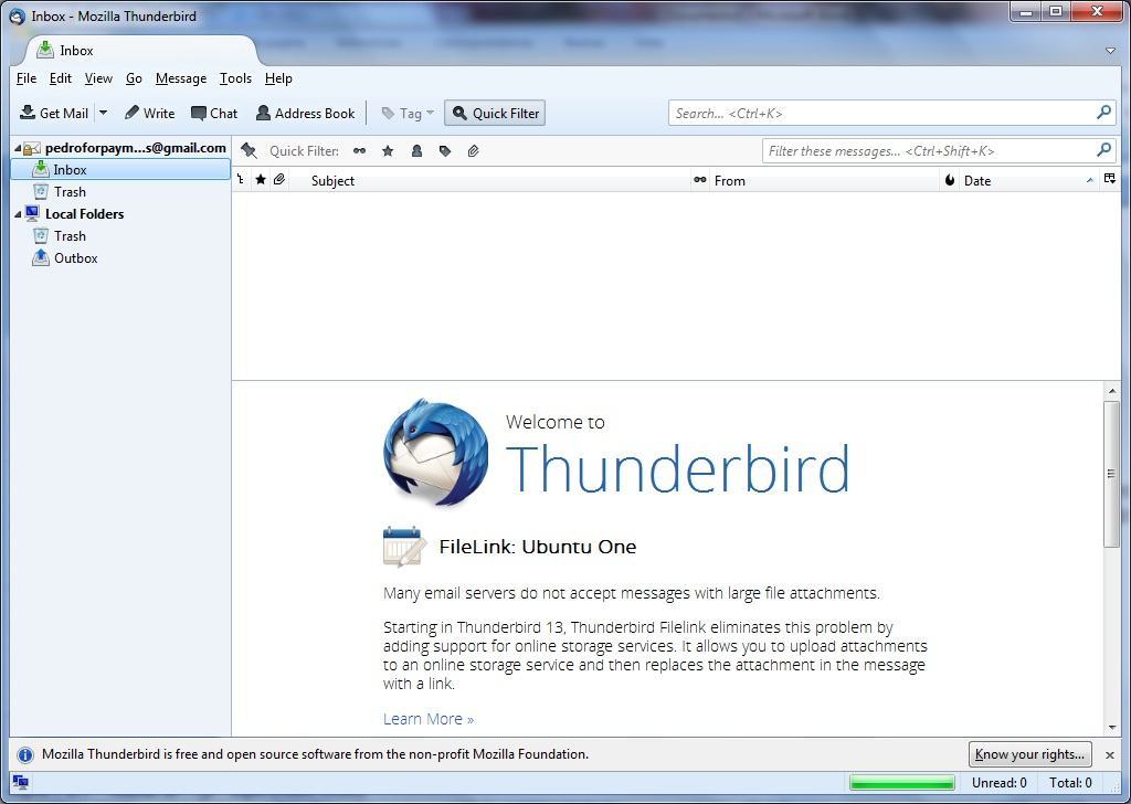 Как импортировать mbox в thunderbird и экспортировать из thunderbird