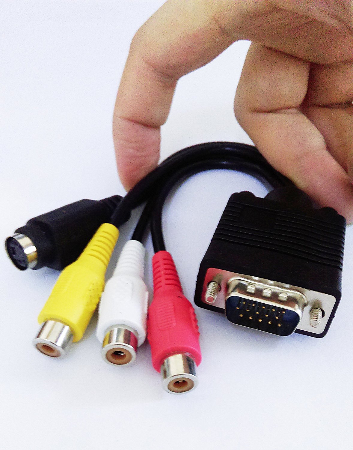 Переходник HDMI VGA тюльпан