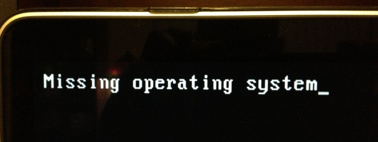 Как устранить ошибку «missing operating system»