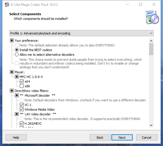 Download codecs pack. K Lite codec Pack установка. K-Lite codec Pack Mega. Пакет кодеков k-Lite codec Pack для Windows 10 64 bit. Установить кодек k Lite codec Pack Mega.
