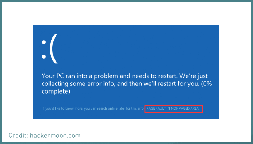 Ошибка page fault in nonpaged. Ошибка Page Fault in NONPAGED area. Синий экран Page_Fault_in_NONPAGED_area. Синий экран смерти Windows 10 Page_Fault_in_NONPAGED_area. Page Fault in NONPAGED area Windows 10.